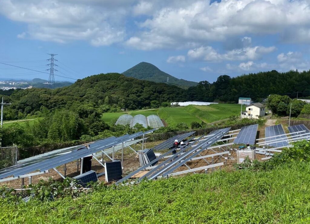 長崎県太陽光　低圧２区画　完成