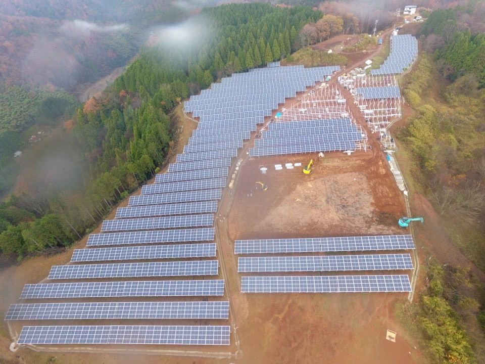 兵庫県太陽光発電所　完成