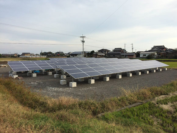 福岡県築上郡G 72.0ｋｗ　売電開始しました。