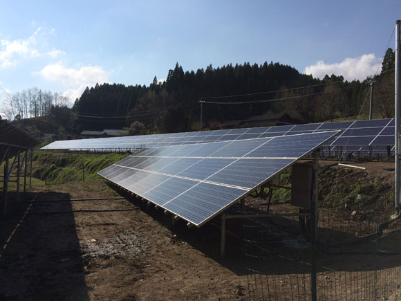 大分県竹田市A　216ｋｗ　売電開始しました。